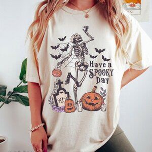 Have a spooky day t-shirt, Halloween Shirt, Witch T-shirt